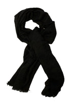 Otracosa sjaal zwart met borduursels