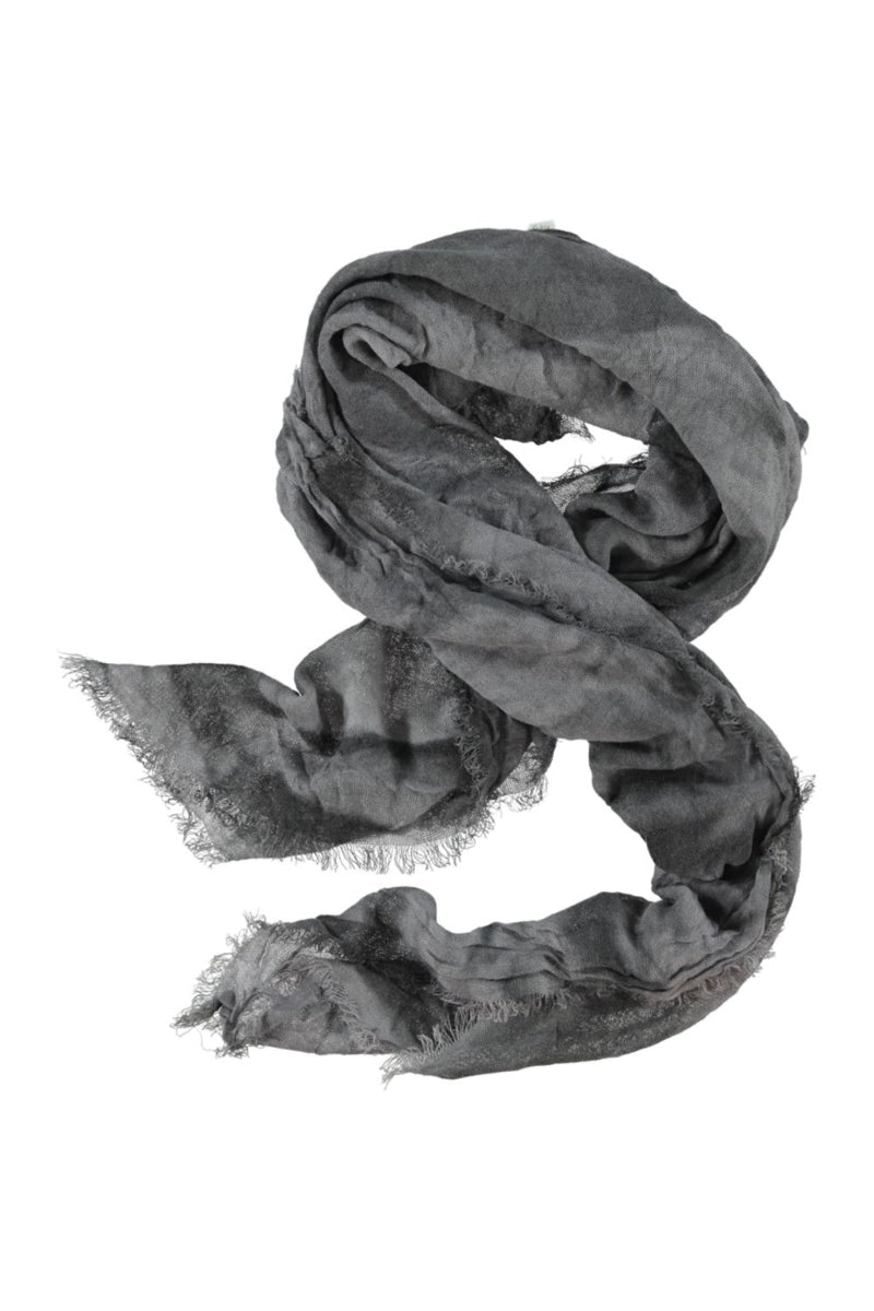 Sjaal warm grijs tie & dye