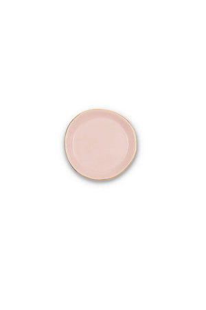 UNC Good Morning mini bordje met gouden randje - pink