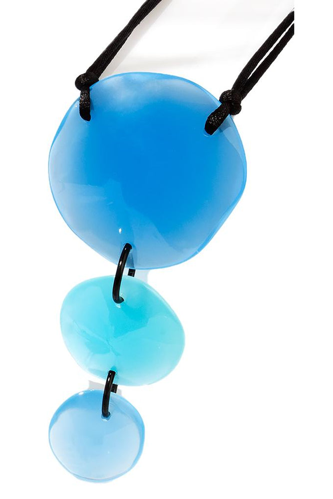 
            
                Load image into Gallery viewer, ZSISKA ketting blauw pendant LAGUNA
            
        