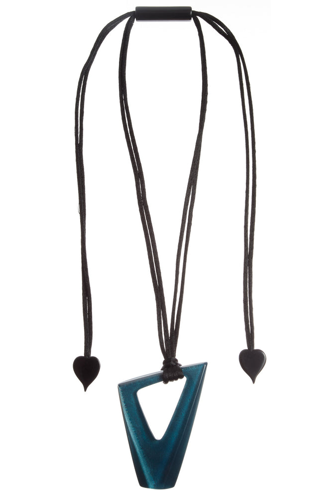 
            
                Load image into Gallery viewer, ZSISKA ketting pendant COLOURFUL STATEMENTS - petrol
            
        