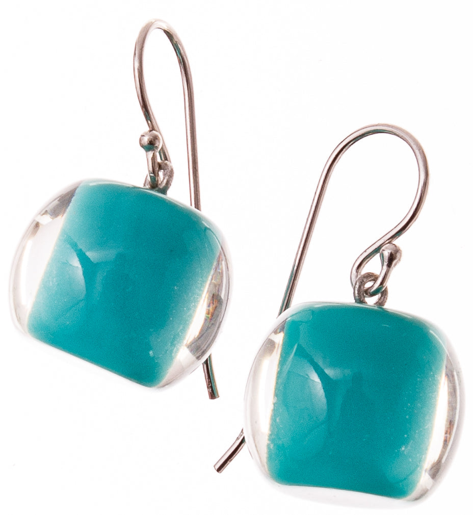 ZSISKA oorbellen COLOURFUL BEADS - turquoise