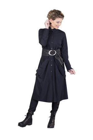 
            
                Load image into Gallery viewer, ELSEWHERE jurk - zwart travel jersey
            
        
